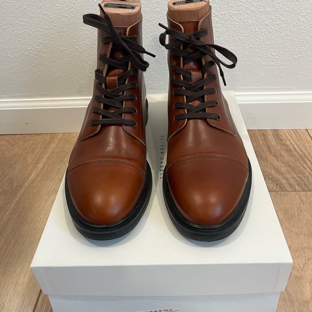 Oliver Cabell SB1 Service Boots Natural Size 9/EU42 - studded rubber sole - Picture 7 of 8